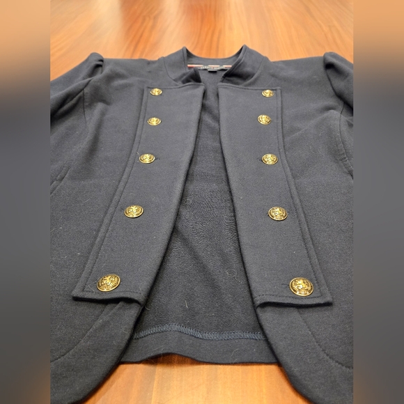 Tommy Hilfiger Women's Navy Military Band Jacket with Gold Buttons XL - Picture 6 of 15